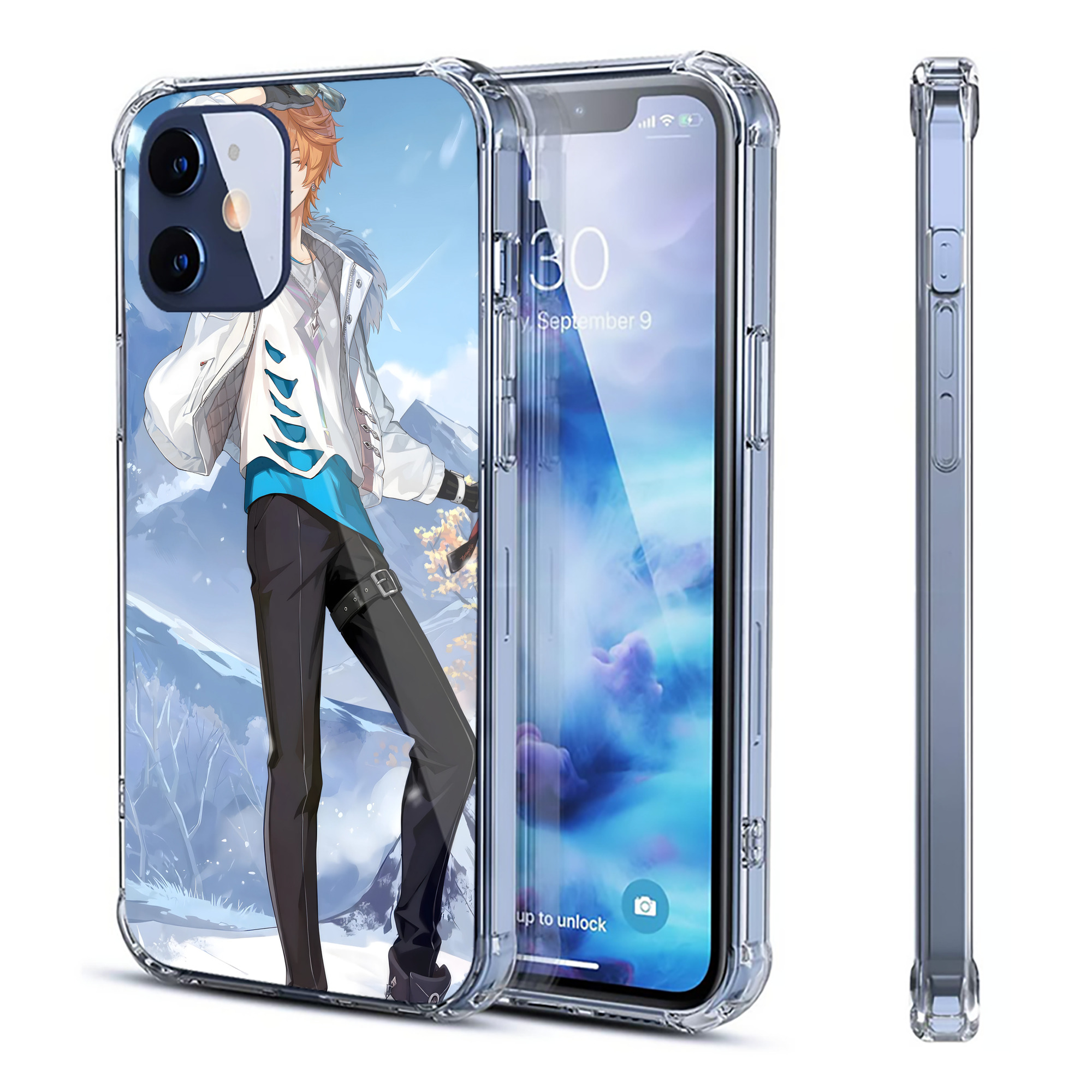 げんし神 genshin 【iPhone 12シリーズ対応】透明スマホケース（クリアソフトケース）
